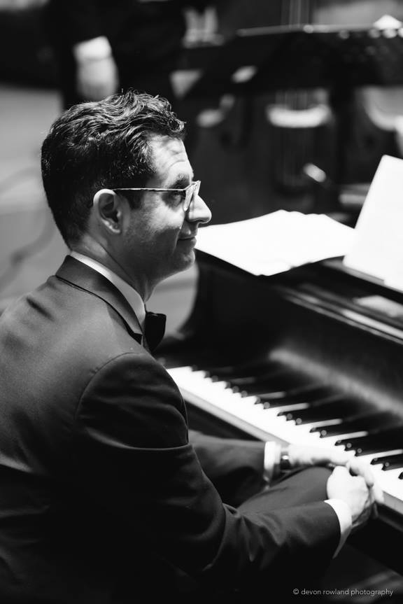 Craig Gildner playing Piano in the Glen Echo Spanish Ballroom